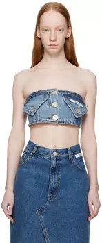 Синяя джинсовая майка Emma KIMHKIM