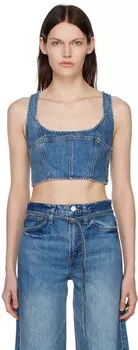 Синяя джинсовая майка FRAME