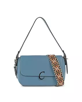 Синяя джинсовая многопозиционная женская сумка через плечо Albany на молнии Cimarrn, светло-синий