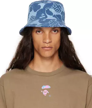 Синяя джинсовая панама Asia Camo BAPE