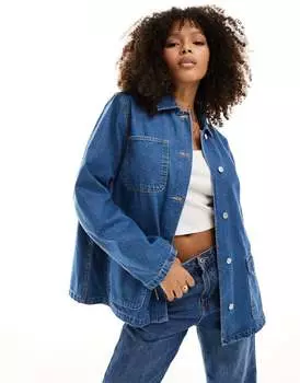 Синяя джинсовая рабочая куртка ASOS DESIGN