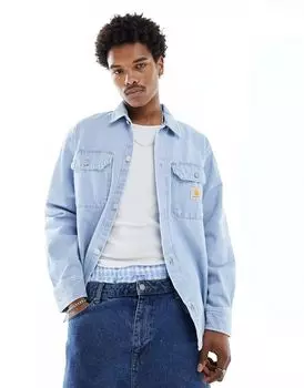 Синяя джинсовая рубашка Carhartt WIP harvey