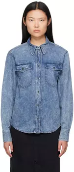 Синяя джинсовая рубашка Danis Светлая Isabel Marant Etoile