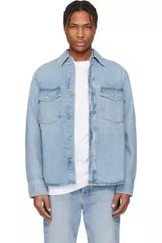 Синяя джинсовая рубашка Rafe AGOLDE