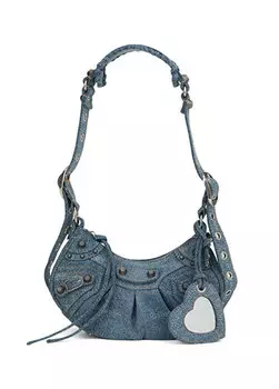 Синяя джинсовая сумка через плечо le cagole xs Balenciaga