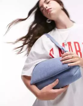 Синяя джинсовая сумка на плечо с мягкой подкладкой Topshop Spencer