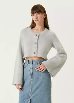 Синяя джинсовая юбка миди rona Loulou Studio