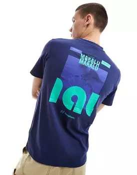 Синяя футболка Berghaus – Dean Street Mountain Zine – с принтом на спине