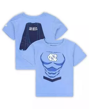 Синяя футболка Carolina Tar Heels с изображением супергероя North Carolina Tar Heels для мальчиков и девочек Champion, синий