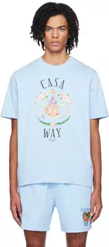 Синяя футболка «Casa Way» Casablanca
