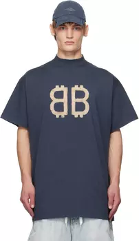 Синяя футболка Крипто Balenciaga
