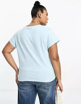 Синяя футболка Levi's Plus с логотипом горы