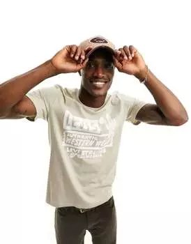 Синяя футболка Levi's с логотипом кактуса