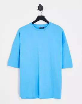 Синяя футболка оверсайз ASOS DESIGN