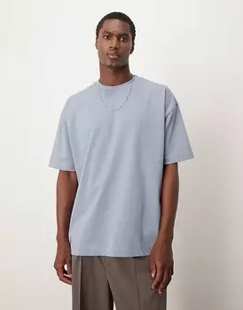 Синяя футболка оверсайз плотностью 300 г/м ASOS DESIGN Premium