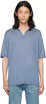 Синяя футболка-поло Beker Smokey Tiger of Sweden