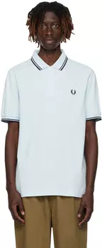 Синяя футболка-поло с двумя кончиками Fred Perry