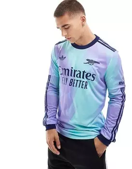 Синяя футболка с длинными рукавами adidas Football Arsenal 24/25