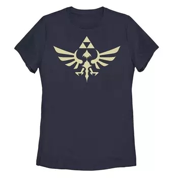 Синяя футболка с королевским гербом Nintendo Legend Of Zelda для юниоров Licensed Character, темно-синий