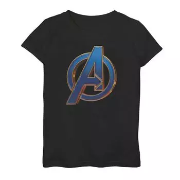 Синяя футболка с логотипом для девочек 7–16 лет Marvel Avengers Endgame Licensed Character