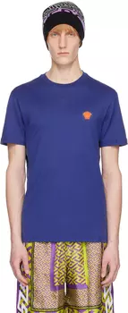 Синяя футболка с Медузой Versace