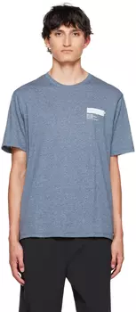 Синяя футболка с оверлоком AFFXWRKS