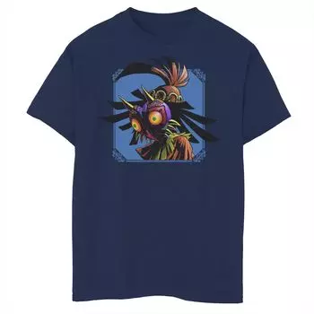 Синяя футболка с рисунком для мальчиков 8–20 лет Legend of Zelda Skull Kid Peers Down Licensed Character, синий