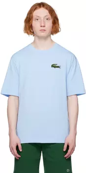 Синяя футболка свободного кроя Lacoste