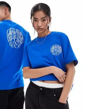 Синяя футболка унисекс Napapijri Keiki