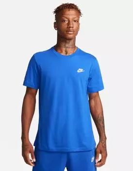 Синяя футболка унисекс Nike Club