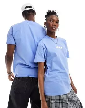 Синяя футболка унисекс с логотипом Obey