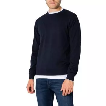 Синяя хлопковая футболка Armani Exchange