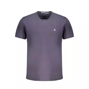 Синяя хлопковая футболка Calvin Klein