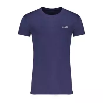 Синяя хлопковая футболка Gaud