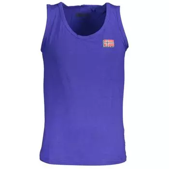 Синяя хлопковая футболка Geographical Norway