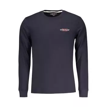 Синяя хлопковая футболка Guess Shoes