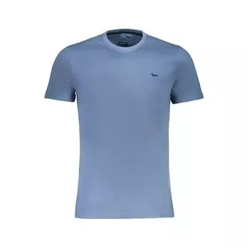 Синяя хлопковая футболка Harmont & Blaine