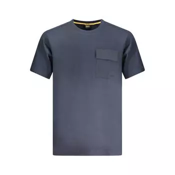 Синяя хлопковая футболка Hugo Boss