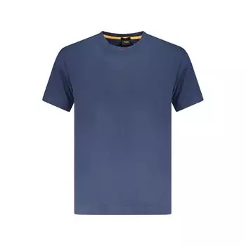 Синяя хлопковая футболка Hugo Boss