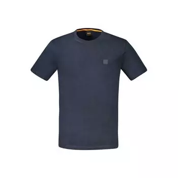 Синяя хлопковая футболка Hugo Boss