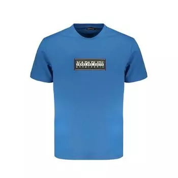 Синяя хлопковая футболка Napapijri