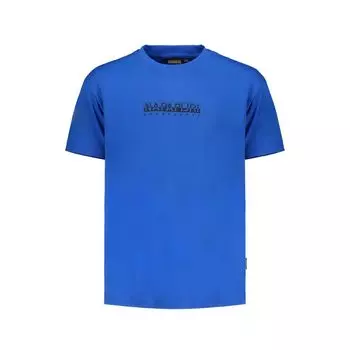 Синяя хлопковая футболка Napapijri