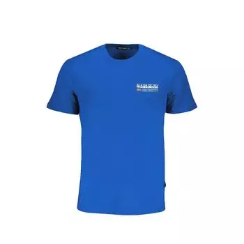 Синяя хлопковая футболка Napapijri