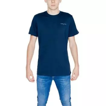 Синяя хлопковая футболка Rigenerato Tommy Jeans