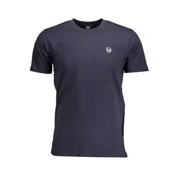 Синяя хлопковая футболка Sergio Tacchini