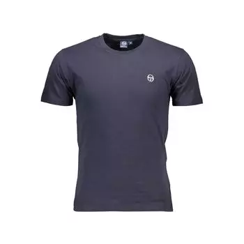 Синяя хлопковая футболка Sergio Tacchini