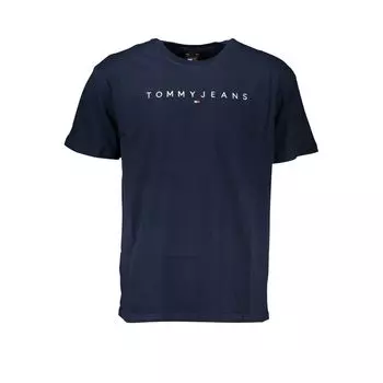 Синяя хлопковая футболка Tommy Hilfiger