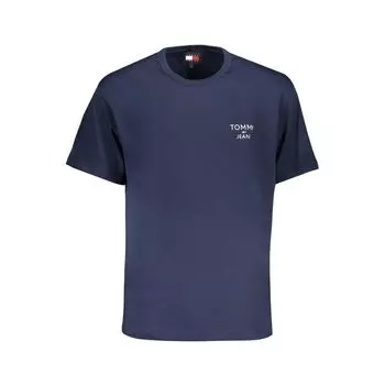 Синяя хлопковая футболка Tommy Hilfiger