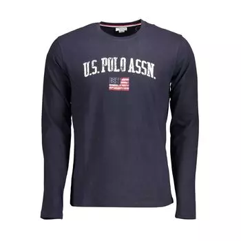 Синяя хлопковая футболка U.S. Polo Assn., Blue