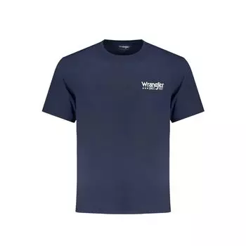 Синяя хлопковая футболка Wrangler